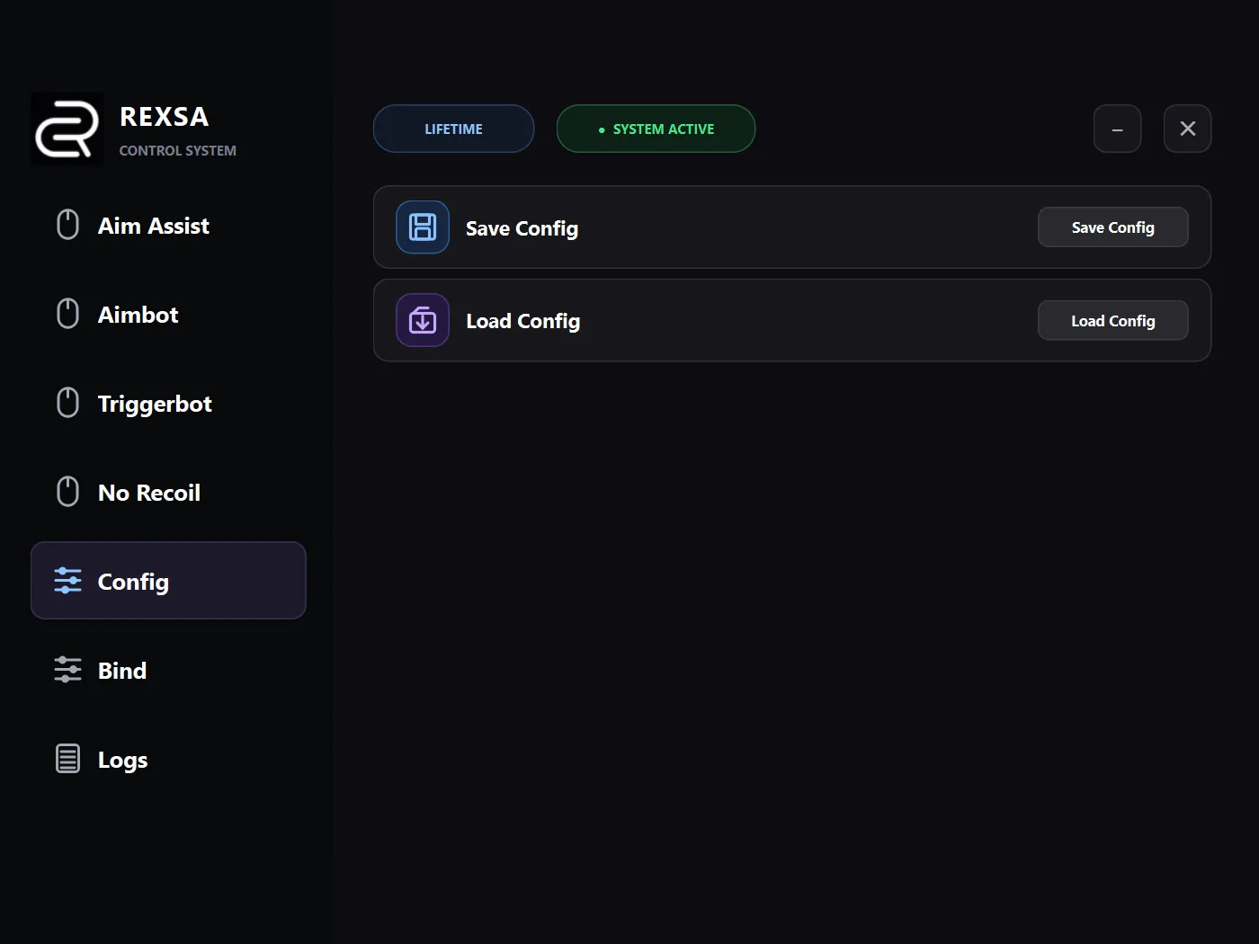 Config screenshot